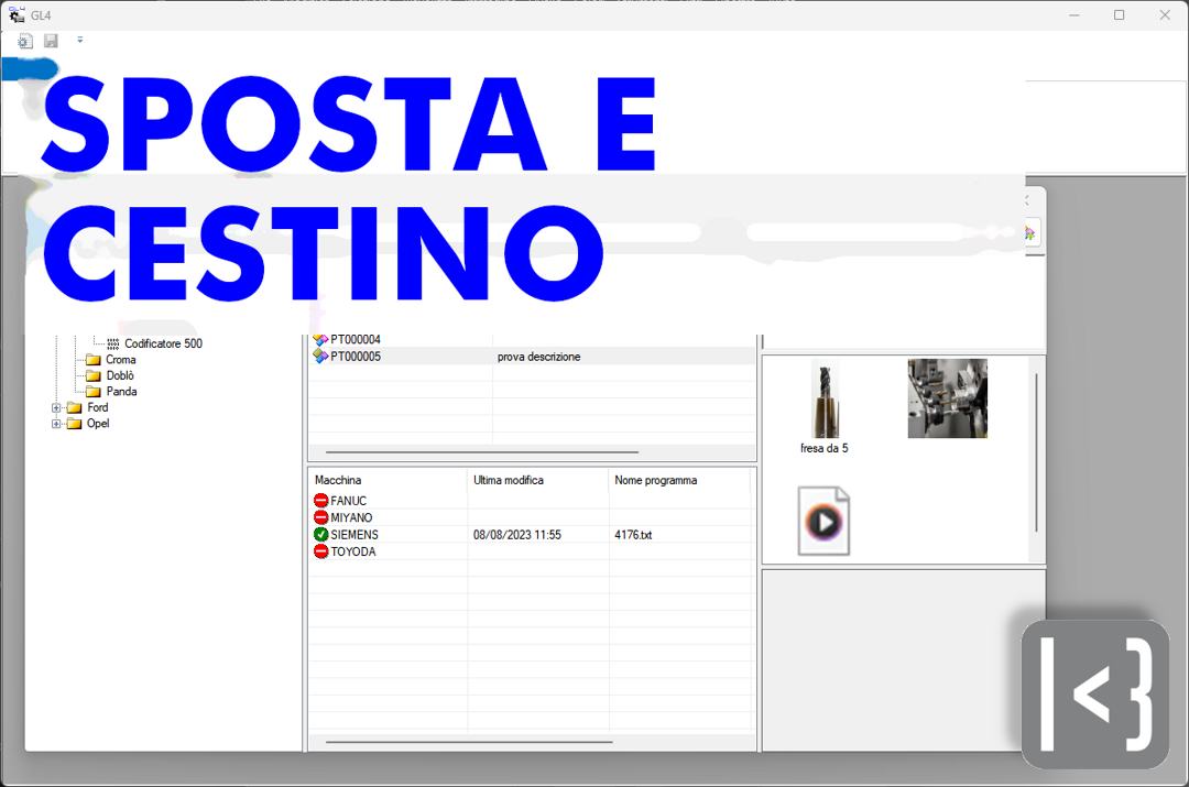 Gestione file e sicurezza in GL
