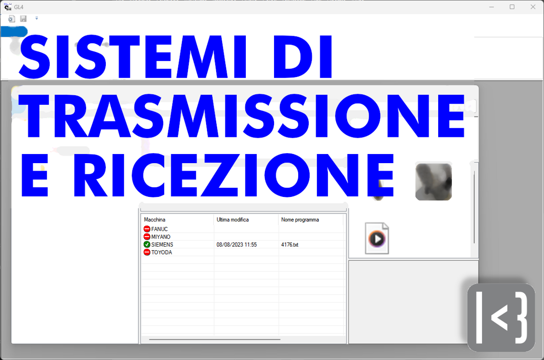 Trasmissione e ricezione CNC